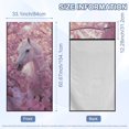 thumbnail image 3 of FOR U DESIGNS Horse Cherry Blossom Print Car Seat Protector Towel Universal Fit for Front Seats, Multi-Purpose Running Towel for Outdoor Sport, Yoga, and Summer Travel, 2 Pack, 3 of 7