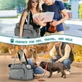 thumbnail image 7 of PetAmi Small Dog Purse Carrier, Soft-Sided Pet Carrier Bag Pockets, Portable Medium Dog Puppy Large Cat Travel Handbag Tote, Airline Approved Breathable Mesh, Poop Dispenser, Sherpa Bed, Chevron Teal, 7 of 7