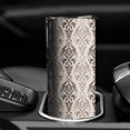 thumbnail image 3 of 20oz Boho Brown Damask Ethnic Pattern Skinny Tumblers Stainless Steel Tumbler with Lid and Straw,Vacuum Insulated Double Wall Travel Tumbler Cups with Cleaning Brush for Coffee,Tea, 3 of 6