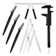 thumbnail image 1 of "Kit De Regla Microblading Diseño Compas Cejas Perfectas 6pcs Lab.G Plata ", 1 of 5