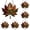 B*5, variant on Clearance Under $1, 1 Pcs Maple Leaf Hanging Ornament, Stained-Glass Style Acrylic Suncatcher, Autumn Fall Window Wall Decor for Thanksgiving Home Decoration, 10*10cm(A)