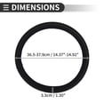 thumbnail image 4 of Unique Bargains Universal Car Steering Wheel Cover for 36.5-37.9cm Sweatproof Faux Leather Rubber Black, 4 of 6
