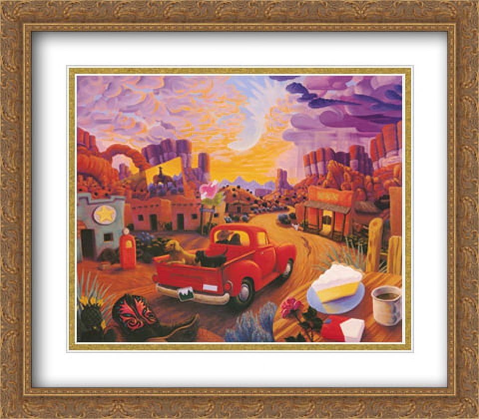 Life Needs More Green Lights 2x Matted 40x20 Large Black Ornate