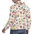 thumbnail image 6 of Uemuo Butterfly Flowers Pattern Men's Hoodie - Casual Pullover Hoodie with Kangaroo Pocket, Stylish Hooded Sweatshirt for Everyday Wear-4X-Large, 6 of 7