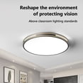 thumbnail image 6 of Holloyiver Flush Mount Ceiling Light Fixtures, 24W Flat led Light for Ceiling, 6000K 2200LM Ultra Thin Round White Lamp for Bedroom Kitchen, Bathroom, Garage, Living Room, Dining Room, 12 Inches, 6 of 8