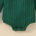 thumbnail image 4 of Ulanda Newborn Baby Girl Boy Sweater Knit Oversized Pullover Sweatshirt Romper (Green, 0-3 Months), 4 of 5