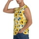 thumbnail image 3 of Fotbe Navy Blue Leaf Sunflower Men's Camiseta sin Mangas Estampada para Hombres, Playera Casual para Gimnasio, Entrenamiento, Playa-Large, 3 of 7