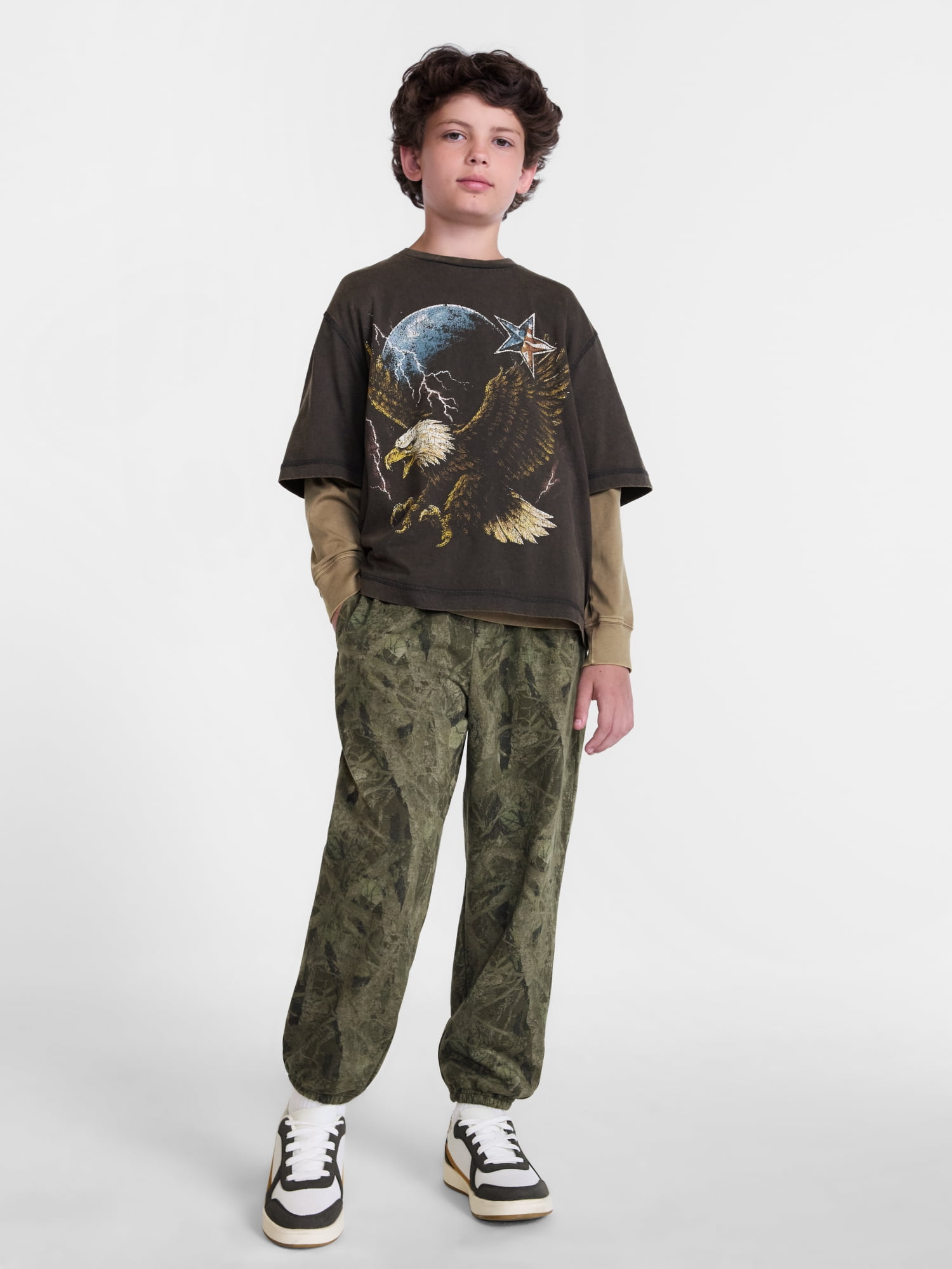 Weekend Academy Boys Fleece Jogger Pants, Sizes 4-18