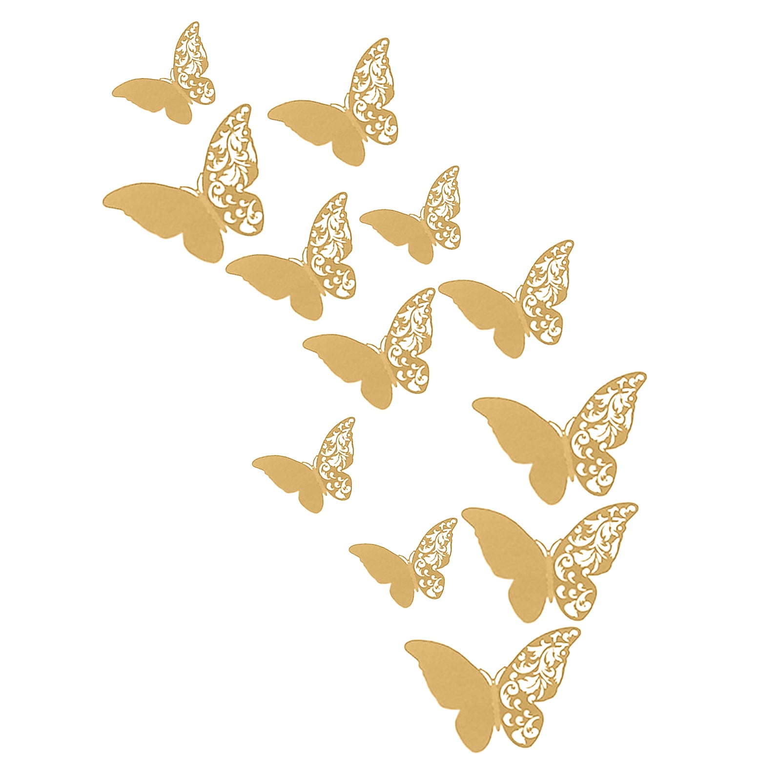 Stickers Wall Room Decor 3D Hollow Pearl Paper Butterfly Wall Stickers Wedding Festival