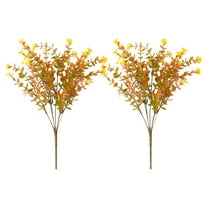 Artificial Fall Flowers Outdoor Decoration Fade Resistant Faux Chrysanthemums Fall Porch Decor for Front Door Welcoming Patch Arrangements Interior Autumn Table Centerpiece Home Decor
