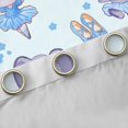 thumbnail image 4 of Homewish Cartoon Elephants Rabbits Blackout Curtains Set of 2 (52x84 Each) For Kids Teens Girls,Kawaii Flowers Bowknot Window Curtains,Dance Ballet Curtains and Drapes,Lightweight Room Decor, 4 of 6