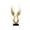 A003- Style C, variant on Black and Gold Living Room Decor Winged Table Centerpiece Elegant Home Decoration for Coffee Table Shelf Entryway Console