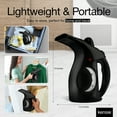 thumbnail image 7 of Kensie Handheld Garment Steamer, 700W Lightweight and Portable Steamer for Clothes, Black, 7 of 7