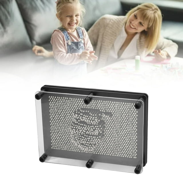 Metal Pin Art Toy, DIY Creating Pin Art Board Toy Easy To Use 3D For Office For Adults