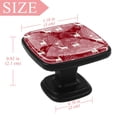 thumbnail image 3 of 4 Pcs Square Cabinet Handle Cupboard Knob Drawer Pulls Handle Christmas Drawer Knobs with Screws Furniture Decoration, 3 of 5