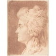 thumbnail image 2 of Johann Heinrich Wilhelm Tischbein 12x14 Gold Ornate Wood Frame and Double Matted Museum Art Print Titled - Profile Portrait of Miss Wieling (Late 18th-19th Century), 2 of 4