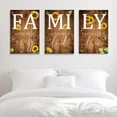 thumbnail image 5 of Farmhouse Family Wall Art Set of 3, Rustic Family Wall Decor for Living Room Dining Room Decor for Walls Retro Brown Wood Wall Art Butterfly Art Sunflower Decor Living Room Wall Decor 12"x16", 5 of 6