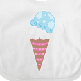 thumbnail image 4 of Inktastic Ice Cream Cone with Heart Boys or Girls Baby Bib, 4 of 4