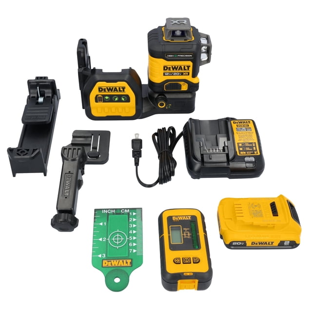 Láser de línea DEWALT DCLE34033D1 12 V/20 V MAX XR 3 X 360 Verde