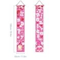 thumbnail image 2 of Shipiny 71x12inch A Pair Valentine's Day Door Banner Decoration, Valentine Hanging Front Porch Love Heart Banner Romantic for the Home Wall School Office Indoor Outdoor Party Supplies Decor, B, 2 of 6