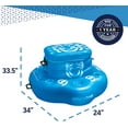 thumbnail image 6 of WOW Watersports Inflatable 30 Qt 30 Can Heavy Duty Floating Drink Cooler, Blue, 6 of 6