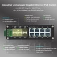thumbnail image 2 of Conmutador Ethernet Steloproad Industrial de 8 puertos Gigabit PoE, 2 of 7