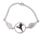 thumbnail image 1 of Sihouette football soccer Sports Pulsera pulsera pulsera alas de ángel pulsera, 1 of 3