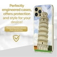 thumbnail image 2 of Case Yard iPhone-11-Pro-Max Case Clear Soft & Flexible TPU Ultra Low Profile Slim Fit Thin Shockproof Transparent Bumper Protective Cover Drop Protective Cell Phone Cases (Pisa Tower), 2 of 8