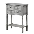 thumbnail image 1 of Table de Hall à Trois Tiroirs Kendra avec Étagère en Finition Bois Gris, 1 of 6