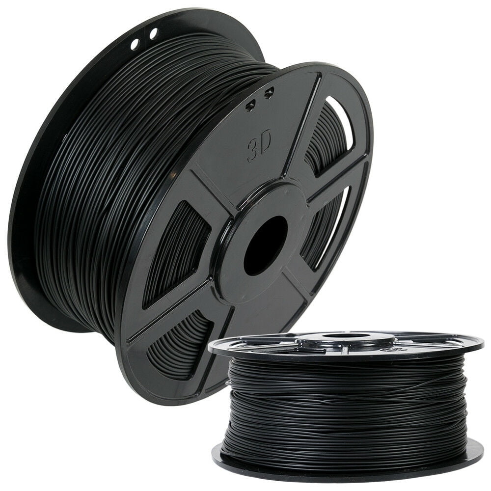 WYZworks Soft Flexible PLA 1.75mm (Black) 3D Printer Filament 1kg / 2