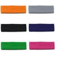 thumbnail image 2 of Pack of 24 Stretchy Athletic Sport Headbands Sweatbands (White), 2 of 2