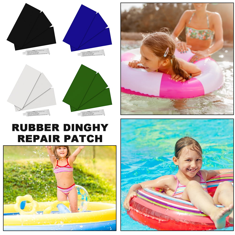 Luerme Rubber Boat Repair Patch Set Inflatable Boat Fishing Boat Inflatable Bed Sofa Swimming Ring Patch Paste Patch Set for Fishing Boat Inflatable Bed Sofa Swimming Ring 