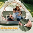 thumbnail image 5 of WARMTUYO Electric Self Inflating Sleeping Pad and Foot Pump, 78.74x26.77x4.72in Thickened Camping Mattress with Pillow, for Outdoor Hiking Traveling Cot Mats, Waterproof - Army Green, 5 of 8