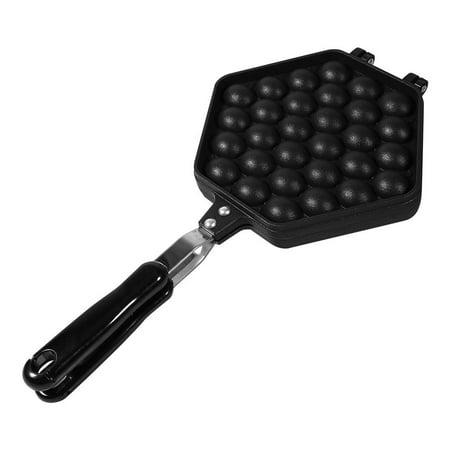 

Fyydes HERCHR Eggettes Pan 1x Aluminum Alloy Non-stick DIY Eggettes Pan Egg Bubble Cake Baking Mold Plate Using for Home Eggettes Pan Bubble Waffle