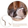 thumbnail image 3 of ORDDIART Brown Cat Toy Interactive Fishing Pole for Indoor Durable Wood and Plush Materials, 3 of 8