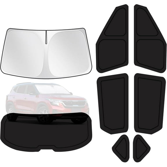 for Jeep KX3 2021-2024 Car Window Shades, 8pcs Privacy Sun Shade Set for Front Windshield Side and Rear Windows, Full Window Covers Keeps vehicle Cool for Camping Napping