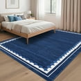 thumbnail image 5 of Washable 8x10' Area Rug – Soft Neutral Non Slip Large Rug with Rubber Back, Low Pile Stain Resistant – Modern Carpet for Living Room, Bedroom, Dining Room, Farmhouse, 5 of 8