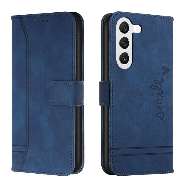 Funda con tapa estilo vintage para Samsung S23, ranura para varias tarjetas, protección total, estilo retro, material PU+TPU