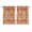 Orange, variant on Sage Green Kitchen Curtains 96 Inch Length, Boho Retro Decorative Abstract Floral Ethnic Grommet Top Bedroom Living Room Curtains, Light Filtering Cafe Curtain Drapes 2 Panels Set 104''x96''