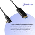 thumbnail image 3 of Storhm USB-C Right Angle to HDMI 2.0 Cable - HDMI Certified Ultra High Performance 4K Active Optical Cable – Unparalleled Performance and Compatibility (6ft), 3 of 7