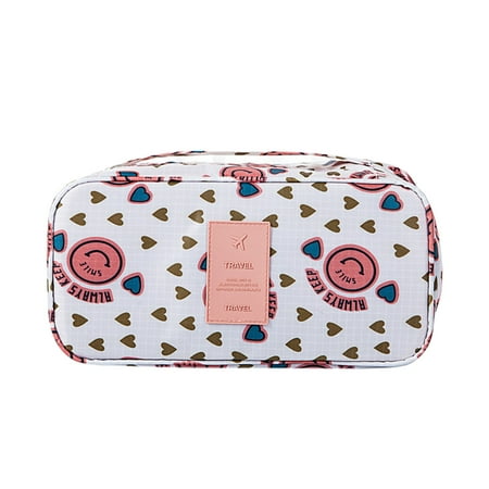 AOVUWU Waterproof Portable Pattern Travel Underwear Bra Storage Box Storage Bag