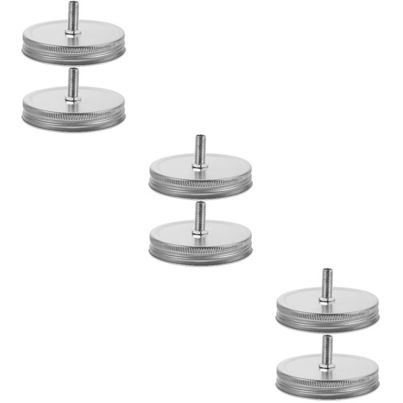 6 pcs  Mason Jars Lid Mason Jar Oil Lamp Cover Alcohol Lamp Kerosene Lamp Cover