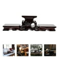 thumbnail image 4 of COSMOBETTY 1Pack Natural Wood Riser for Displays Black Wooden Stands for Display Home Decoration, 4 of 8