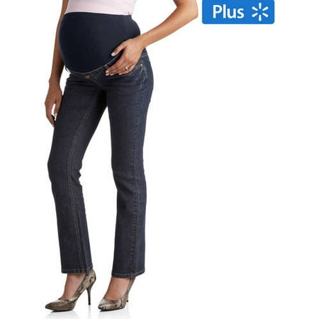 Planet Motherhood Maternity Plus-Size Full-Panel 5-Pocket Bootcut Jeans ...