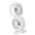 thumbnail image 1 of Ventilador giratorio de doble capa, recargable, 5 velocidades, compacto, rotación de 350 degree Blanco, 1 of 9