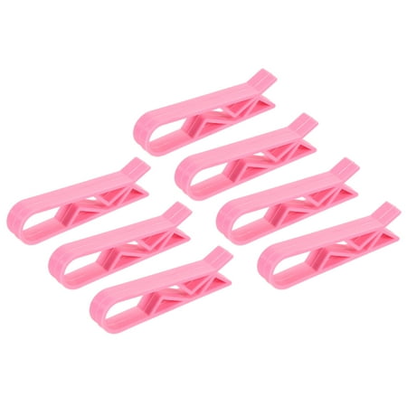 

Uxcell Garbage Bin Clip Kitchen Trash Bag Non-Slip Clip Clamp Fuchsia 12 Pack