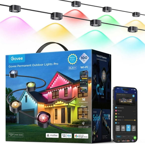 Govee Pro 100-ft Cuttable LED Permanent Outdoor Lights