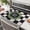 No095, variant on Sweet Home Stove Top Cover for Electric 28x20 Inch Diatomite Kitchen Decor Glass Cooktop Protector Countertop Mat with Black and White Checker Design Stovetop Covers for Kitchen Coffe Bar
