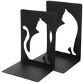 thumbnail image 3 of SHISUYAN 2pcs Book Ends Bookends for Shelves Cat Design Bookend Metal Book Stoppers, 3 of 8