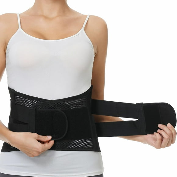 Faja lumbar ajustable de doble tracción NeoTech Care (negro, talla L)